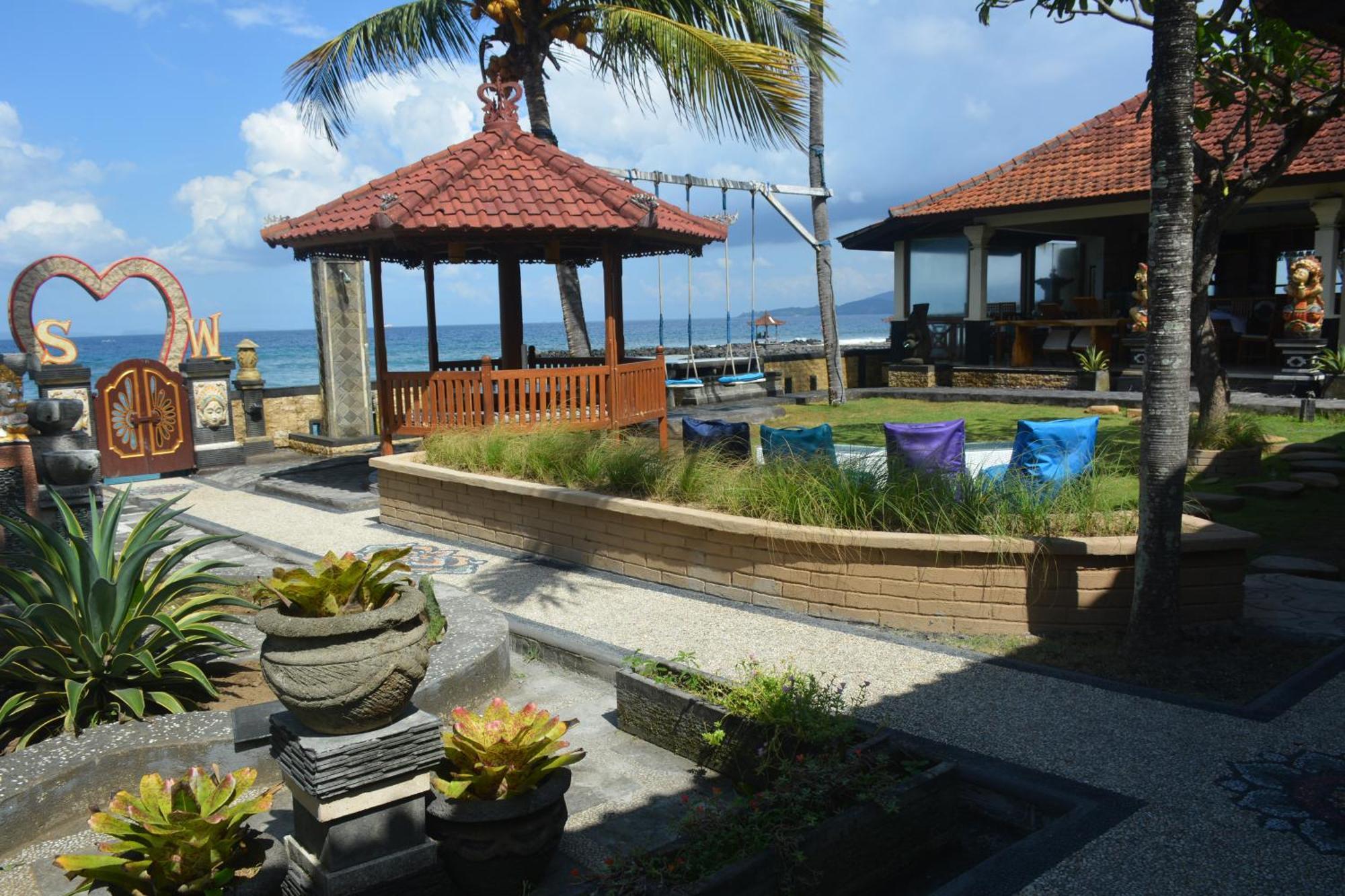 Candidasa Segara Wangi Beach Cottages מראה חיצוני תמונה