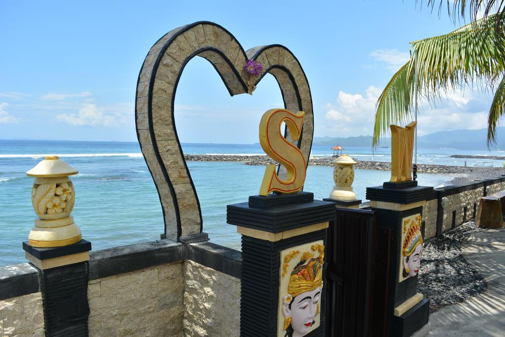 Candidasa Segara Wangi Beach Cottages מראה חיצוני תמונה